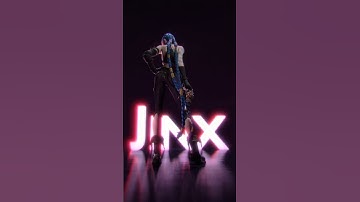 Jinx! Rig by XPea. #3d #blender #jinx #arcane #leagueoflegends #animation #3danimation