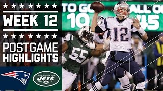 Patriots vs. Jets | NFL Week 12 Game Highlights