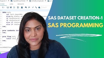 HOW TO CREATE DATASET IN SAS : PART-1