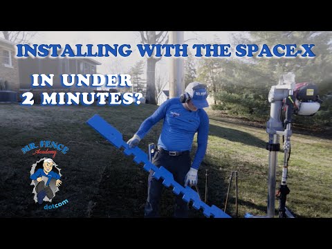 Installing No Dig Aluminum Fence with the Mr. Fence Tools Space-X
