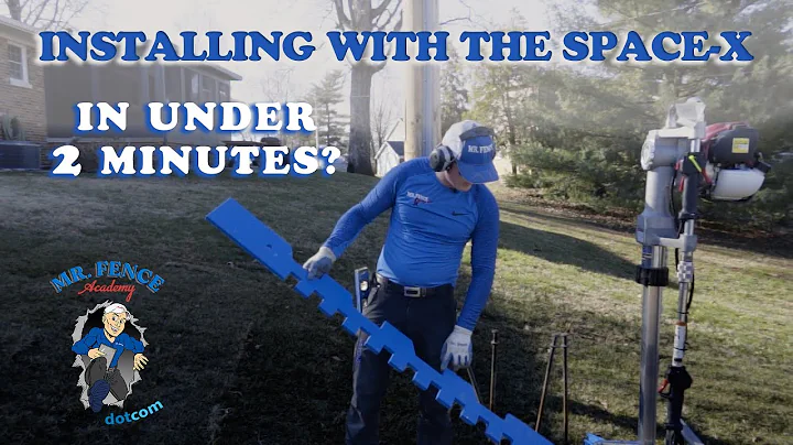 Installing No Dig Aluminum Fence with the Mr. Fence Tools Space-X