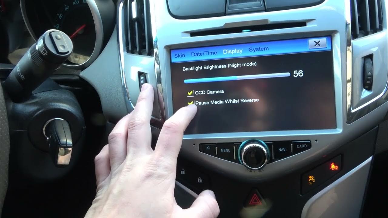 How to Find and Manage Display Settings in Chevrolet Cruze (2008 - 2016
