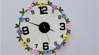 How to Crochet a Floral Wall Clock 🕒 | Easy & Beautiful DIY Tutorial screenshot 4