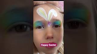 Happy Easter! Easter Face Painting Idea! Easter Bunny #Easter #Facepaint #Shorts #Makeup #Artist