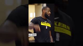 LeBron micd up at Lakers practice