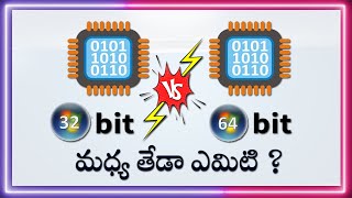 What is 32 Bit and 64 Bit Operating System  Processor  Software in Telugu