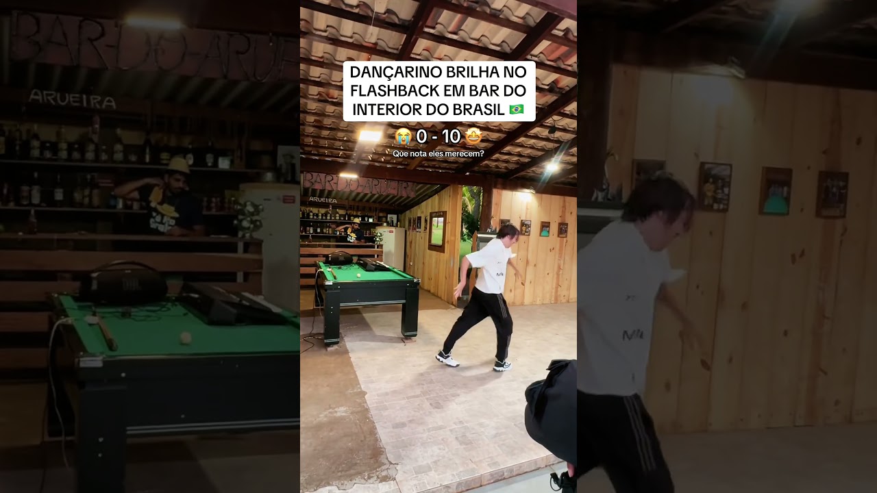 Brasileiro brilha no FLASHBACK em bar do interior do Brasil 🇧🇷 