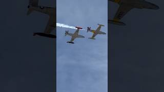 T-33 Shooting Star twin ship formation flyover during the 2026 MCAS Yuma Airshow#warbirds #america