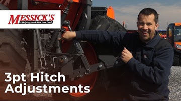 What adjustments can you make to your three point hitch?