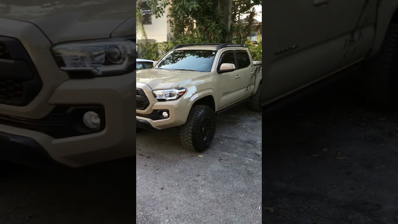 2016 toyota tacoma amp research power steps - YouTube