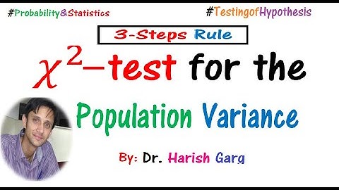 Chi-Square Test for Population Variance | Solved Examples