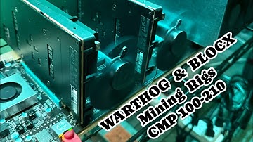 CMP 100-210 GPU MINING (CUSTOM COOLING MOD)