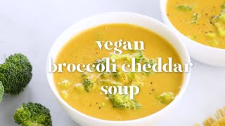 Vegan Broccoli Cheddar Soup