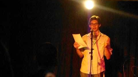 John Nyman performing "Recorded Instructions for a Secret Agent" - Livewords, September 6, 2012