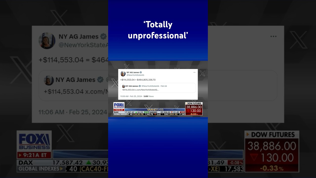 NY AG Letitia James taunts Trump over civil fraud ruling #shorts