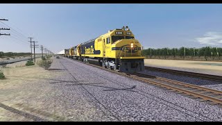 Trainz Runby: ATSF Trailer Train On The Mojave Sub (TRS19 Test)
