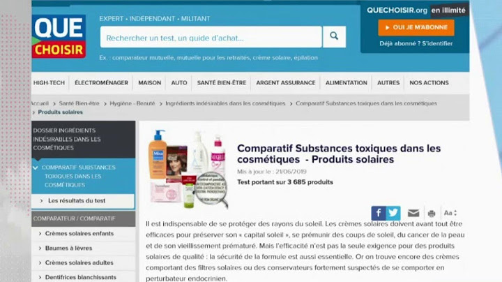 Le comparatif des crèmes solaires