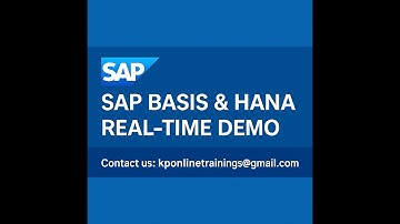 SAP BASIS + HANA Live System Demo | Real Project Example Explained Clearly