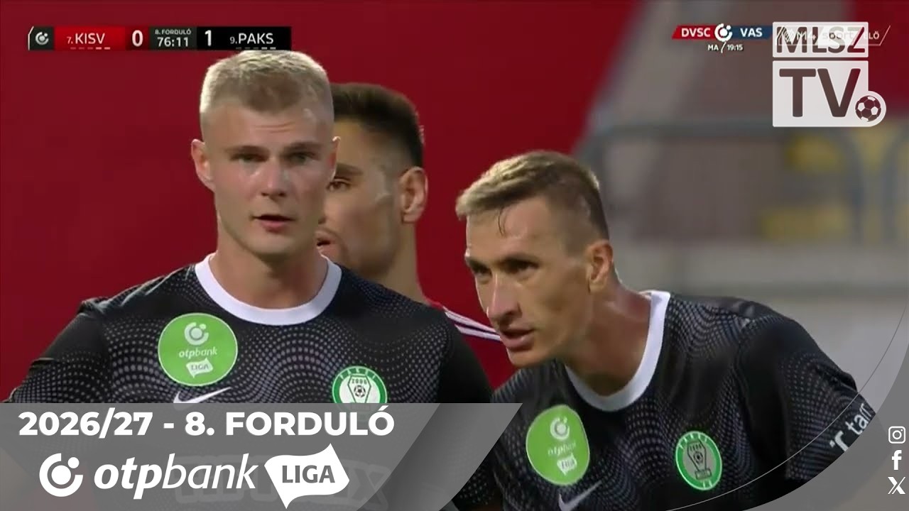 Kisvárda Master Good – Paksi FC | 0-1 | (0-0) | OTP Bank Liga | 8. forduló | MLSZTV