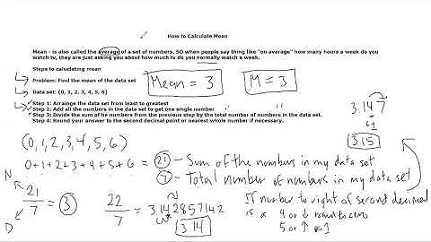 Statistics Mean, Median, Mode, Range, and IQR video