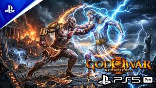 GOD OF WAR 3 REMASTERED - Kratos Defeats Zeus & Gaia (Zeus Final Boss)  PS5 Pro