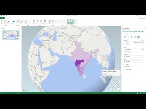 3DMAPS IN EXCEL .Explore like Google Earth and Map.