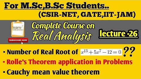 Real Analysis Complete Course🔥||Lecture-26||Learn MATHEMATICS