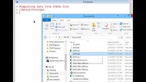 import and export data to R