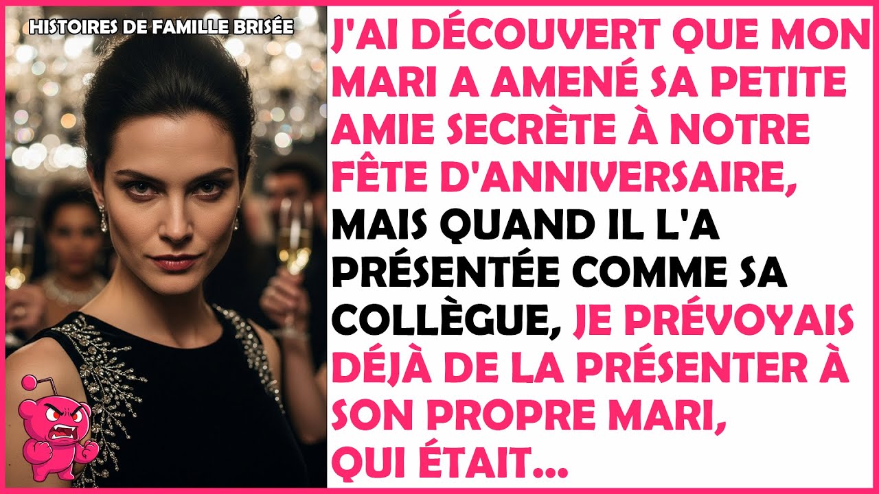 J'ai découvert que mon mari a amené sa petite amie secrète à la fête, alors je prépare ma vengeance.