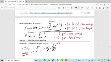 Section 5.4 (The Comparison Test)