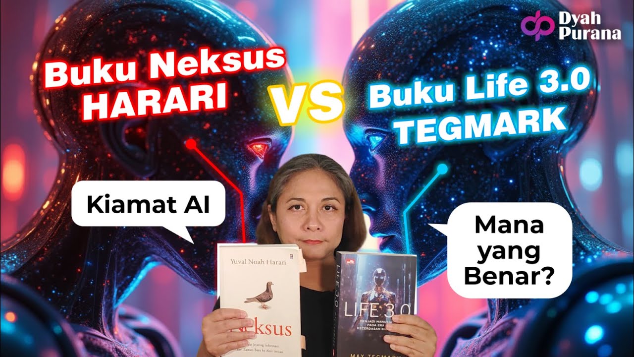 Buku Nexus vs Buku Life 3.0 - HARARI vs TEGMARK, Duel 2 Nabi AI, Nasib Kita di Tangan Siapa?