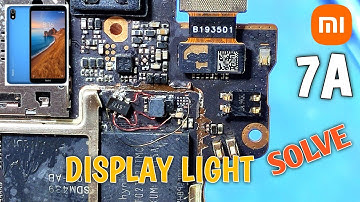 redmi 7a display light problem // mi 7a light ic jumper solution