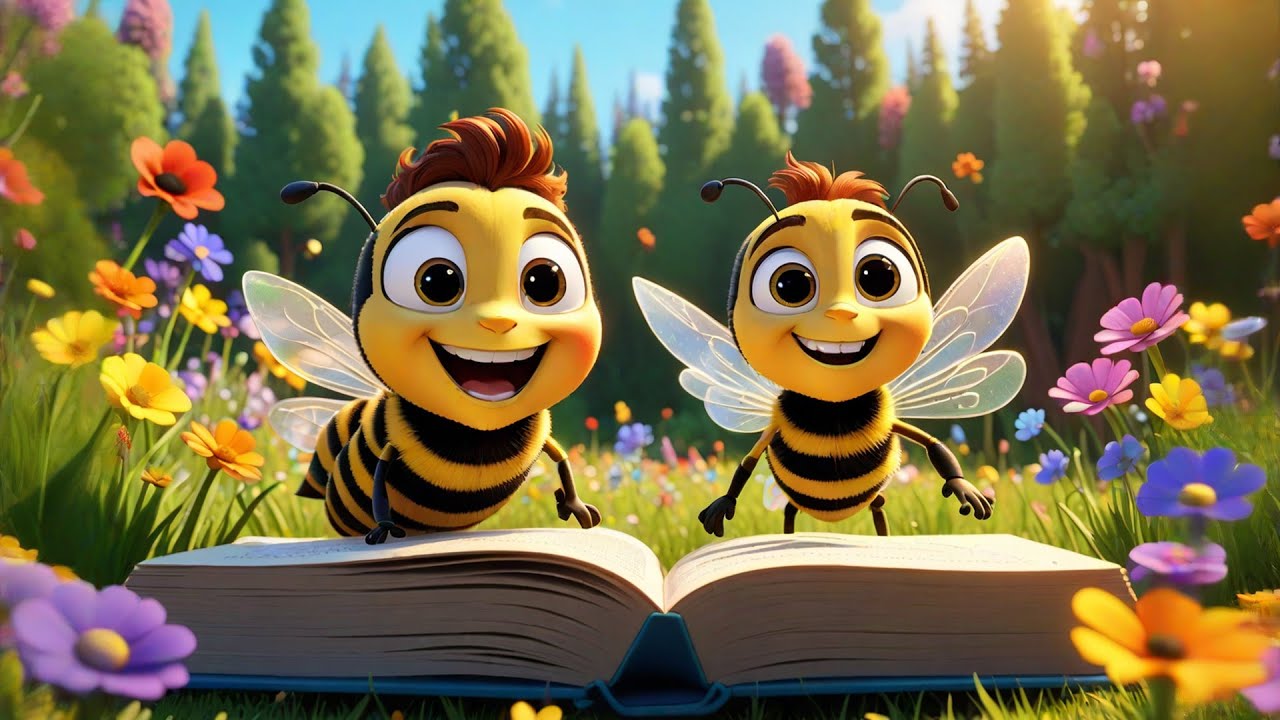 Three Little Bees Buzz and Spell | ABC Spelling Song for Kids | Learn Letters and Words with Bees