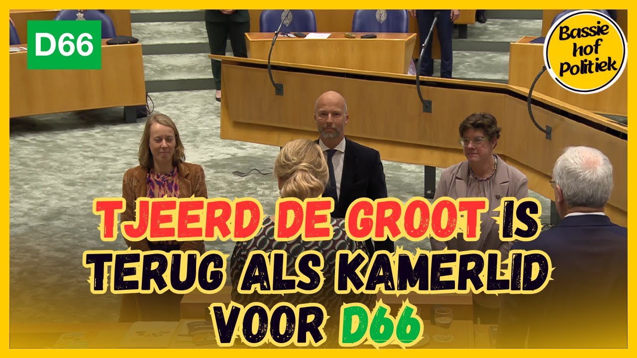 Tjeerd de Groot (D66) is Back! Nieuwe benoeming in de 2e Kamer - YouTube