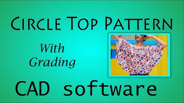 How to make circle Top/Garment pattern making tutorial/techotive