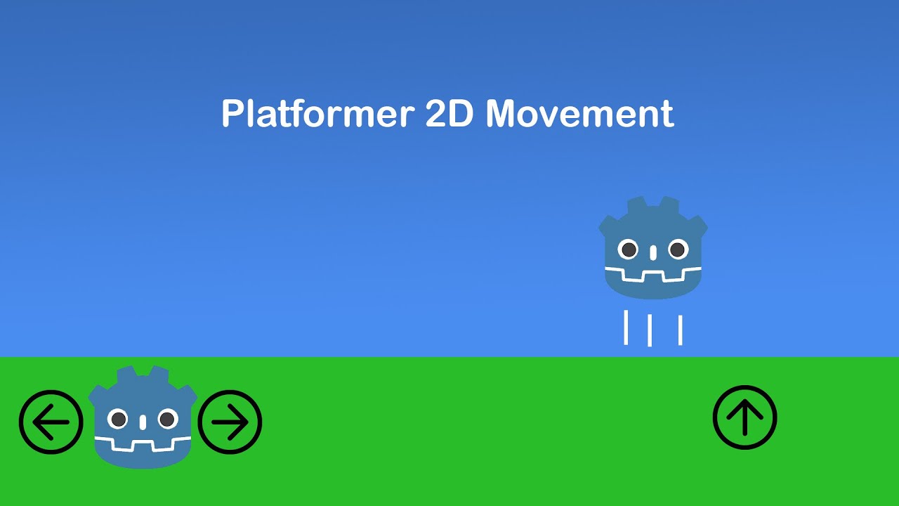 Faire un mouvement type Platformer 2D Godot Engine - YouTube