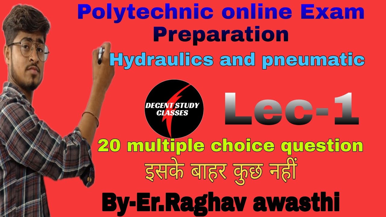 Hydraulics and Pneumatics|Introduction|Objective Question|By-Er.Raghav awasthi