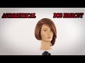 How to cut asymmetrical bob carre step by step easy tutorial,short bob haircut #bobhaircut