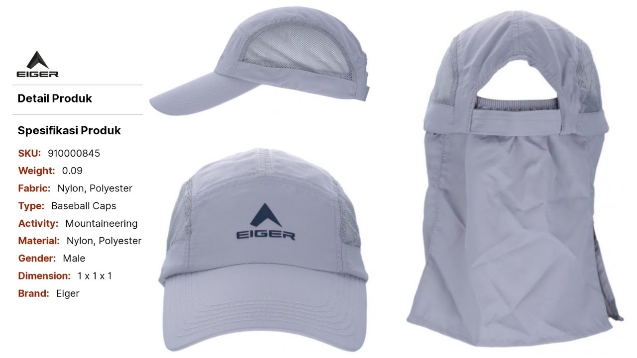 TOPI EIGER MICRO FISH CAP || TOPI 