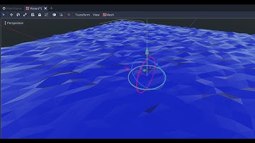 Godot – Simple water shader in action, low poly