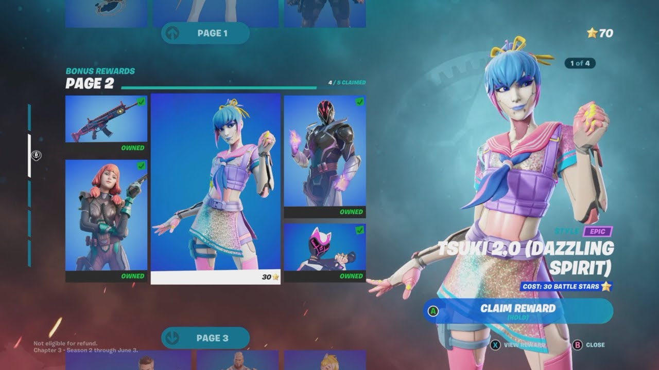 How to Unlock Tsuki 2.0 (Dazzling Spirit) Style Epic in Fortnite
