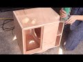 How to make a beautiful pair of 12 inch home subwoofer speakers - The art of making speakers