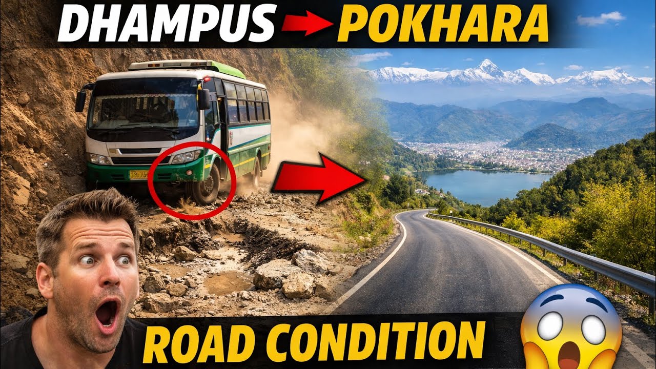 Dhampus to Pokhara by Bus 🚍 | Shocking Road Conditions or Smooth Ride?