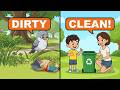 Cleanliness 🌳🗑️ Story for Kids + FREE Worksheets | Kids Moral Stories | Short Bed-Time Stories