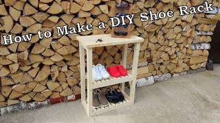 How to Make a DIY Shoe Rack.
