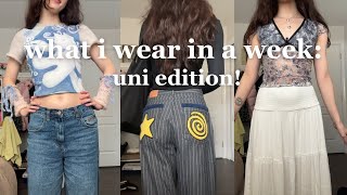 what i wear in a week to uni! ⭐