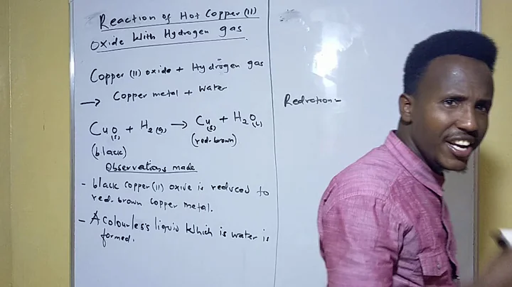 #Reaction of Hot copper dioxide with Hydrogen gas