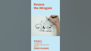 Full Body Drawing of Miragaia-Learn to Draw Dinosaurs with ZHAO Chuang #pnso #howtodraw