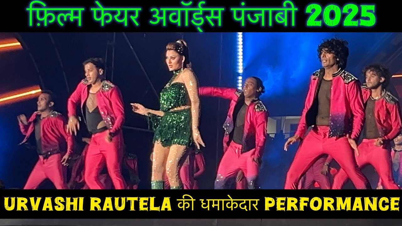 Bhutani filmfare awards 2025 Mohali Punjab | Urvashi Rautela’s Dazzling Performance 