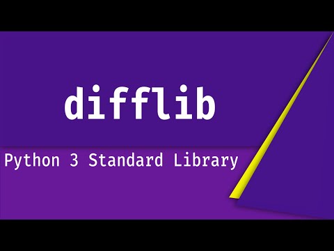 ვიდეო: რა არის Difflib?